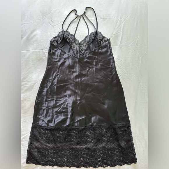 In Bloom by Jonquil Black Slip Chemise - Picture 1 of 6